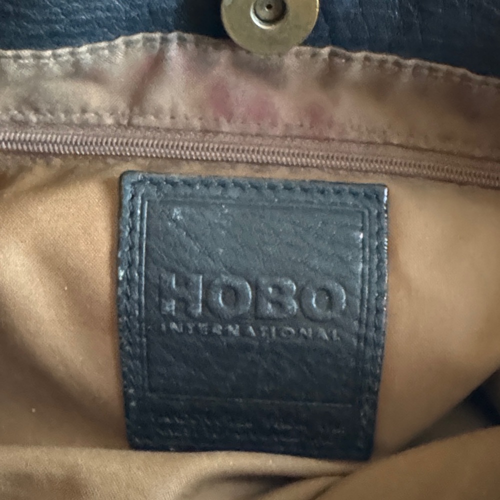 HOBO Black Textured Leather Hobo Bag - Picture 3 of 8